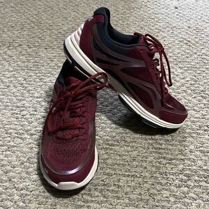 Ryka maroon and navy walking sneakers